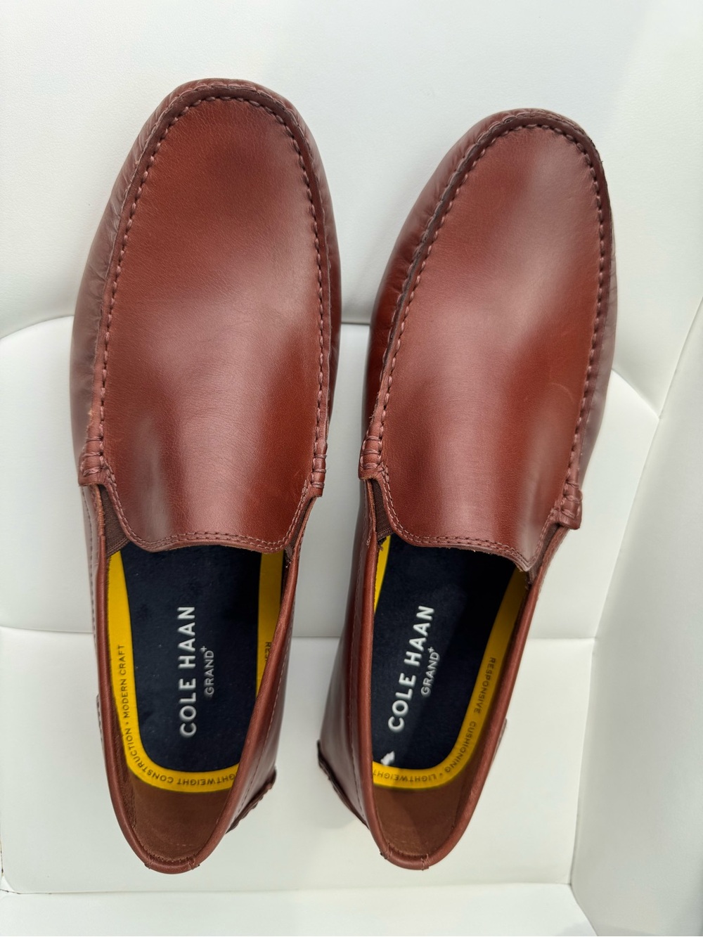 Cole Haan Grand 360 Leather Loafers Brown Men’s 9.5M Slip On Comfort Dress Shoes